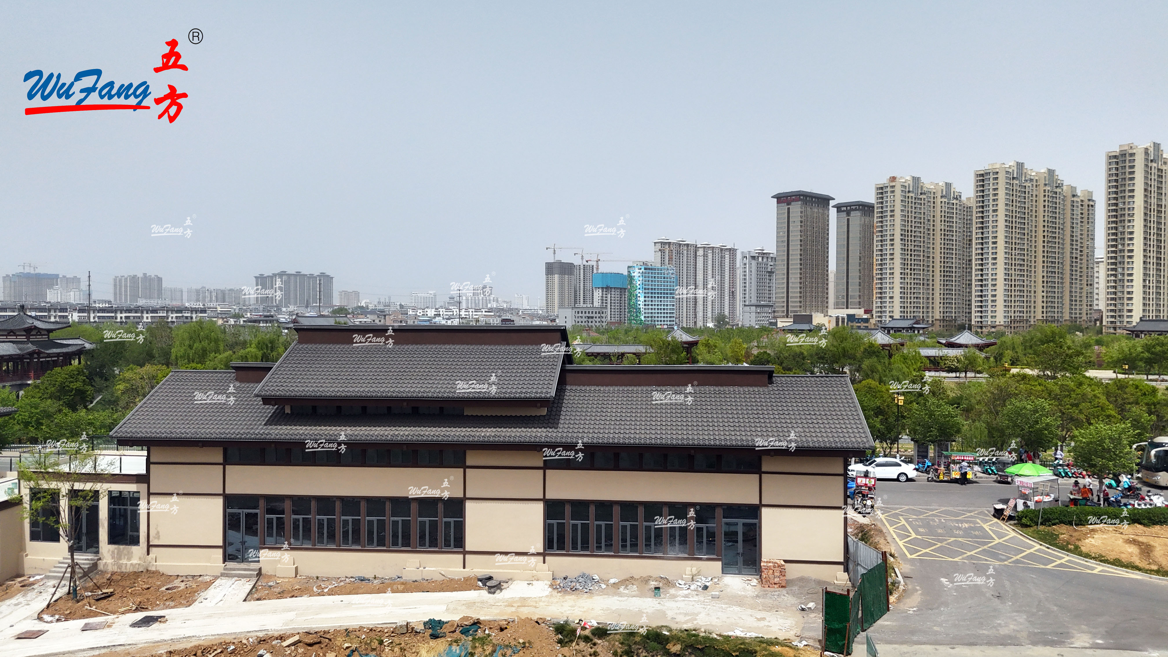 洛陽大運河博物館彩石金屬瓦的應(yīng)用